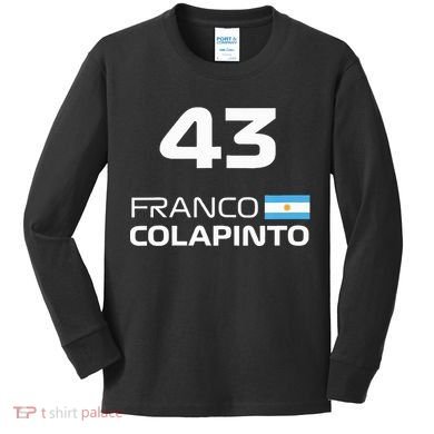 Races Formula Racing Franco Colapinto Kids Long Sleeve Shirt