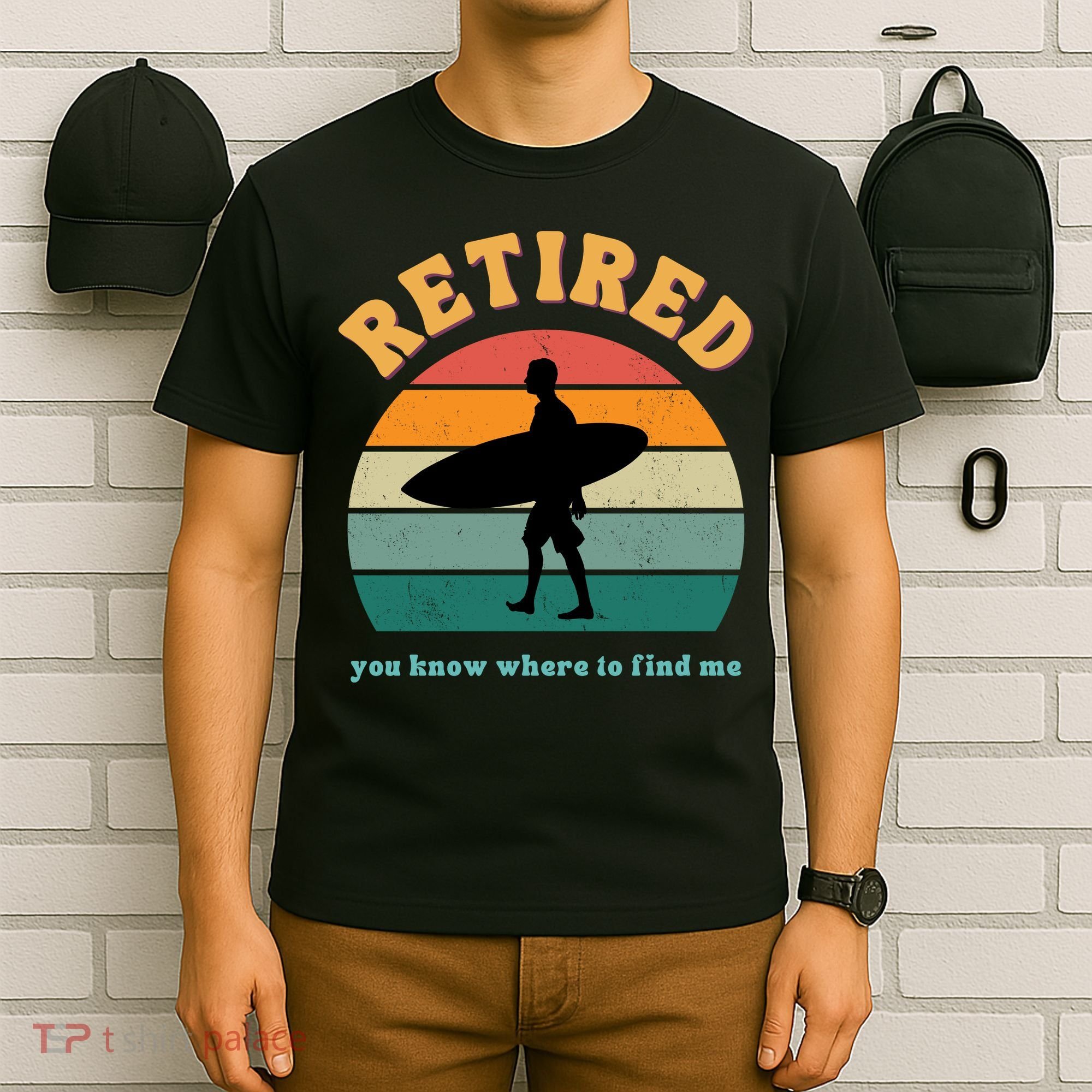 Retired Funny Retirement Beach Gift T-Shirt