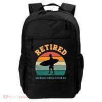 Retired Funny Retirement Beach Gift Backpack thumb 0