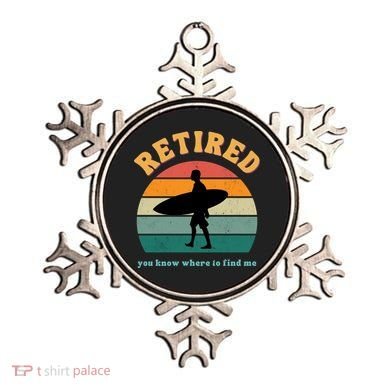 Retired Funny Retirement Beach Gift Ornament