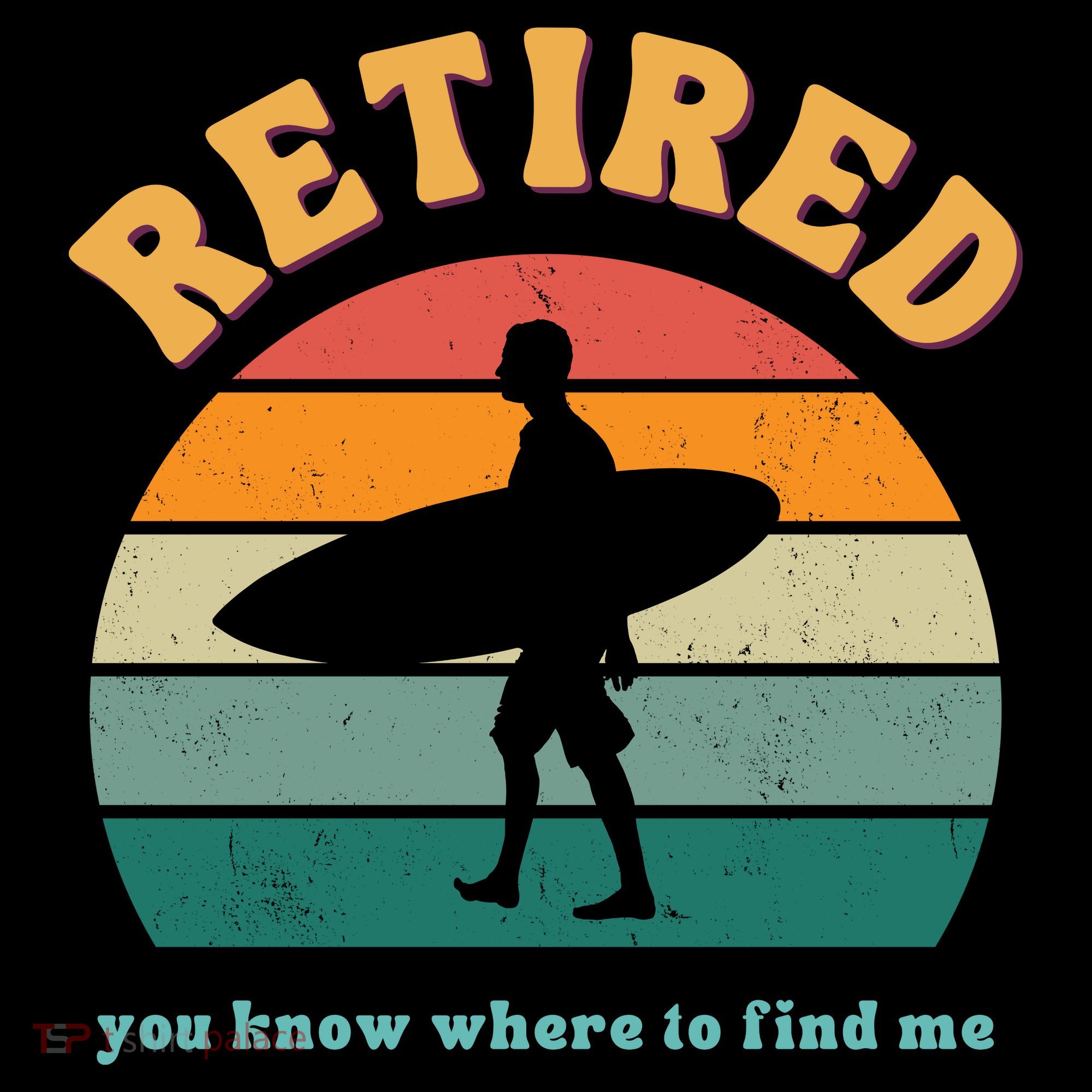 Retired Funny Retirement Beach Gift PosiCharge Competitor Tank