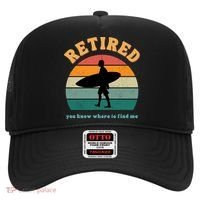 Retired Funny Retirement Beach Gift Hat thumb 0
