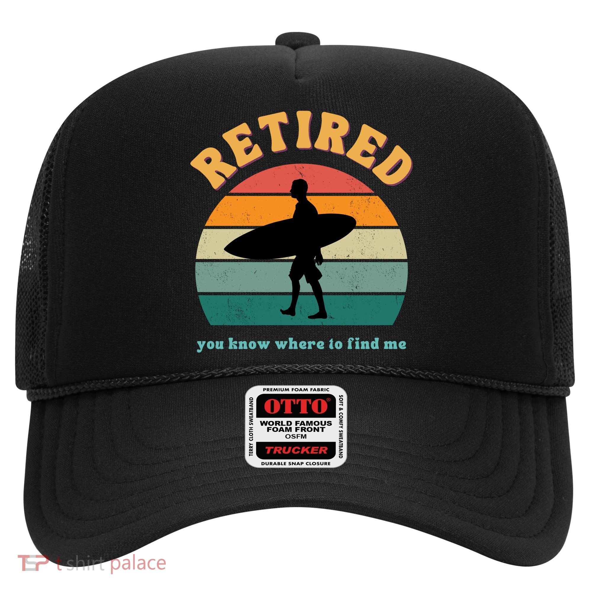 Retired Funny Retirement Beach Gift Hat