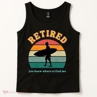 Retired Funny Retirement Beach Gift Tank Top thumb 2