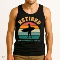Retired Funny Retirement Beach Gift Tank Top thumb 3