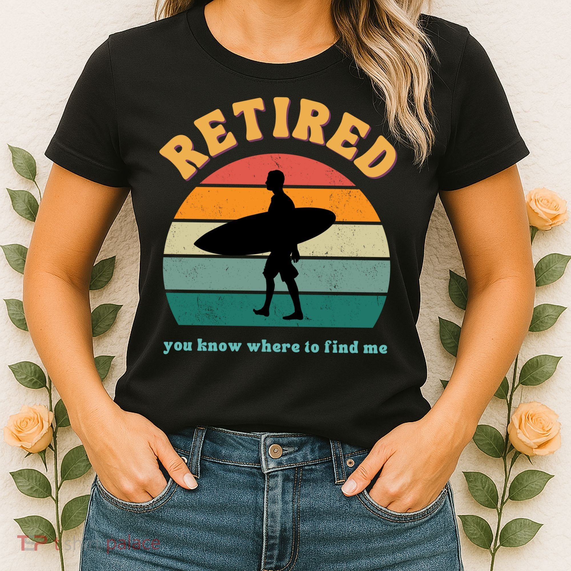 Retired Funny Retirement Beach Gift Women's T-Shirt