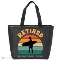 Retired Funny Retirement Beach Gift Tote Bag thumb 0