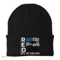 Red Friday Remember Everyone Deployed Until Come Beanie thumb 0