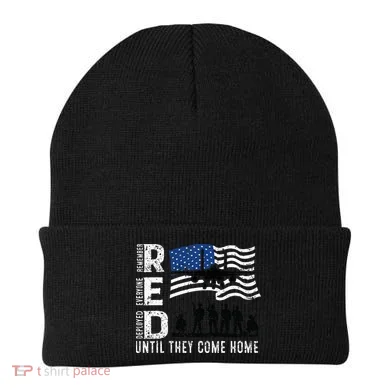 Red Friday Remember Everyone Deployed Until Come Beanie
