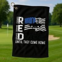 Red Friday Remember Everyone Deployed Until Come Golf Towel thumb 1
