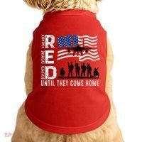 Red Friday Remember Everyone Deployed Until Come Doggie Tank thumb 0