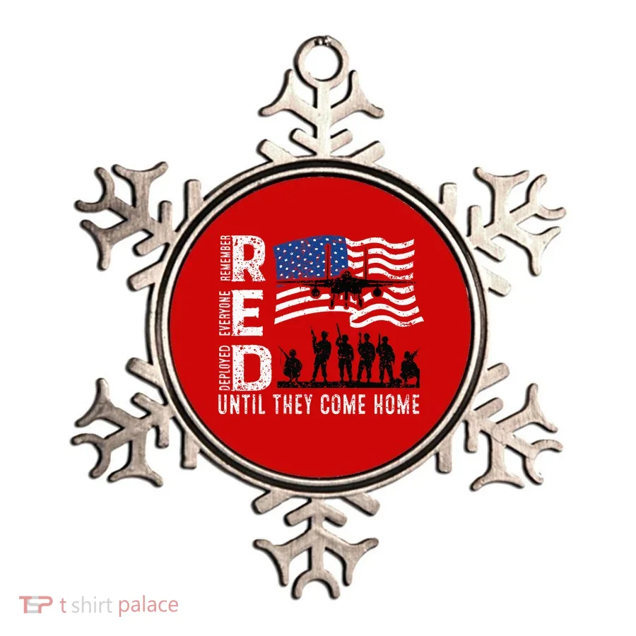 Red Friday Remember Everyone Deployed Until Come Ornament