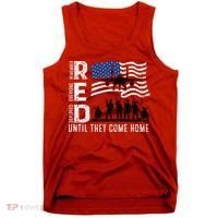 Red Friday Remember Everyone Deployed Until Come Tank Top thumb 0