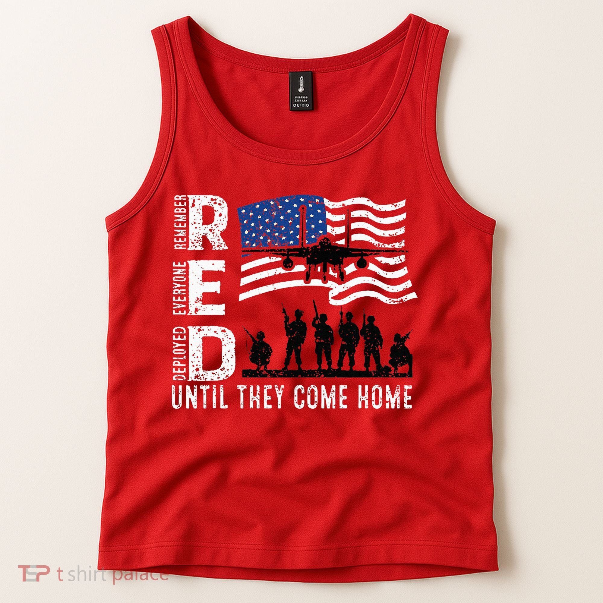 Red Friday Remember Everyone Deployed Until Come Tank Top