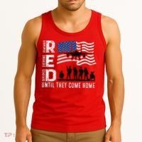 Red Friday Remember Everyone Deployed Until Come Tank Top thumb 3