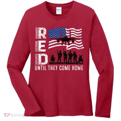 Red Friday Remember Everyone Deployed Until Come Women's Long Sleeve Shirt