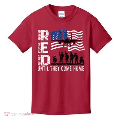 Red Friday Remember Everyone Deployed Until Come Kids T-Shirt