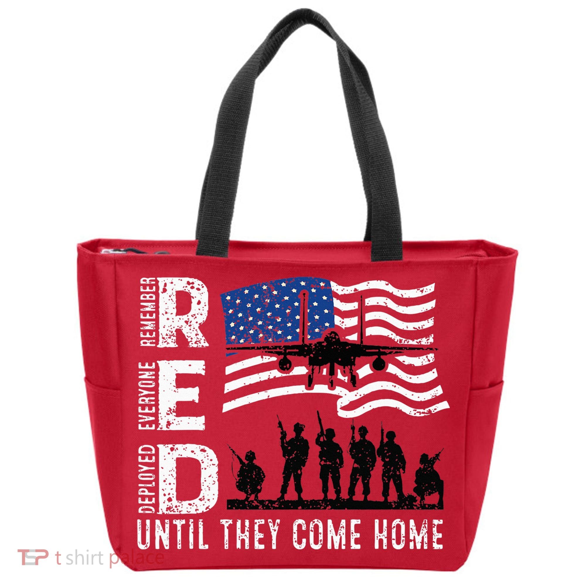 Red Friday Remember Everyone Deployed Until Come Tote Bag
