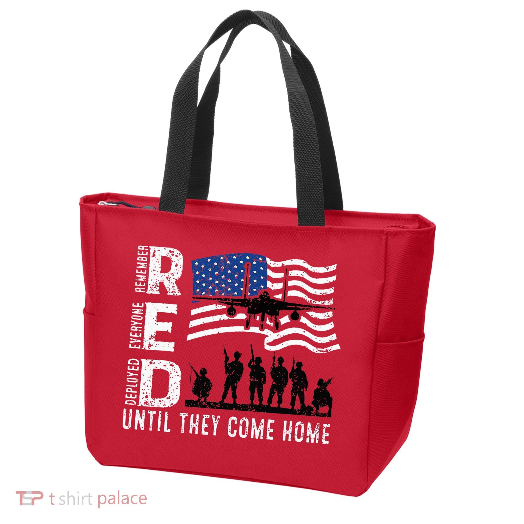 Red Friday Remember Everyone Deployed Until Come Tote Bag