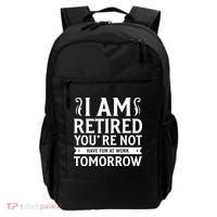 Retired Funny Retirement Gift Backpack thumb 0