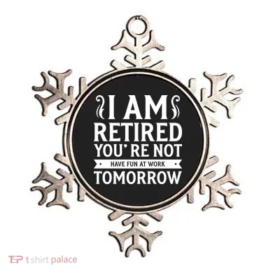 Retired Funny Retirement Gift Ornament