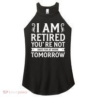 Retired Funny Retirement Gift Women's Perfect Tri Rocker Tank thumb 0