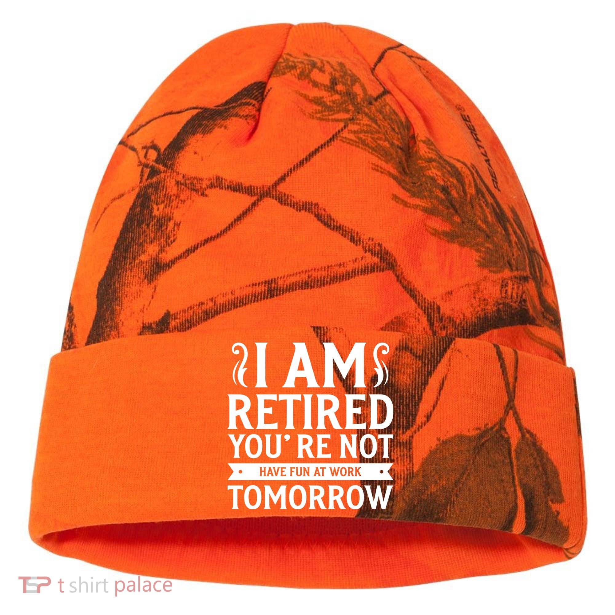 Retired Funny Retirement Gift Kati Licensed 12" Camo Cuffed Beanie