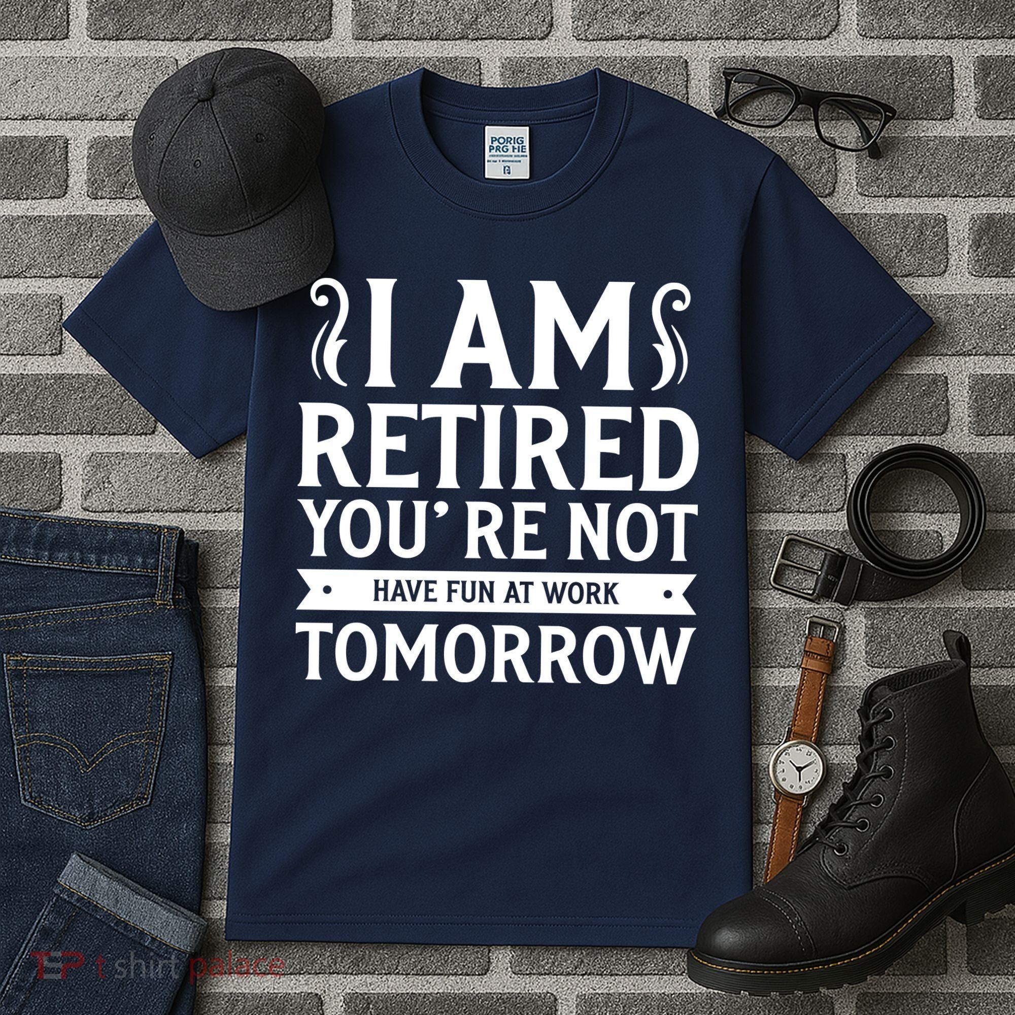 Retired Funny Retirement Gift Tall T-Shirt