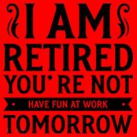 Retired Funny Retirement Gift Santa Hat thumb 1