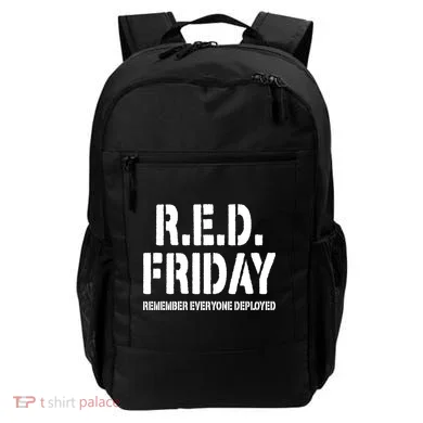 RED Friday Remember Everyone Deployed Backpack