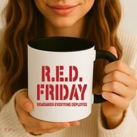 RED Friday Remember Everyone Deployed Coffee Mug thumb 3