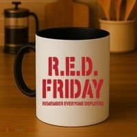RED Friday Remember Everyone Deployed Coffee Mug thumb 4