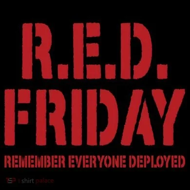 RED Friday Remember Everyone Deployed Coffee Mug