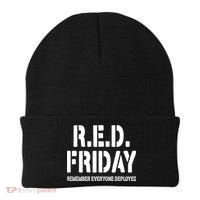RED Friday Remember Everyone Deployed Beanie thumb 0