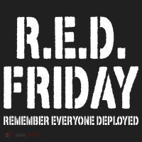 RED Friday Remember Everyone Deployed Beanie thumb 2