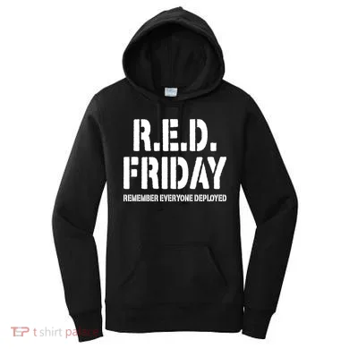 RED Friday Remember Everyone Deployed Women's Hoodie