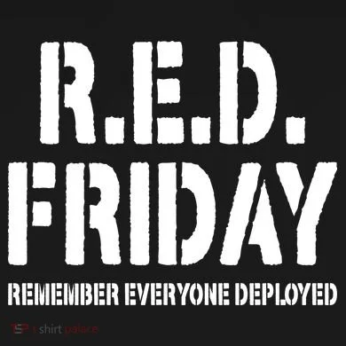 RED Friday Remember Everyone Deployed Tall Sweatshirt