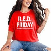 RED Friday Remember Everyone Deployed Comfort Colors T-Shirt thumb 0