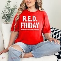 RED Friday Remember Everyone Deployed Comfort Colors T-Shirt thumb 2