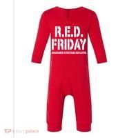 RED Friday Remember Everyone Deployed Infant Fleece One Piece thumb 0
