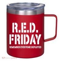 RED Friday Remember Everyone Deployed 12oz Stainless Steel Coffee Mug thumb 0