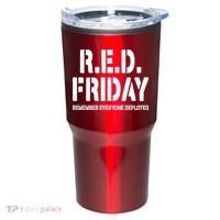 RED Friday Remember Everyone Deployed Tumbler thumb 0