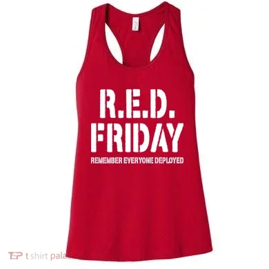RED Friday Remember Everyone Deployed Women's Tank Top