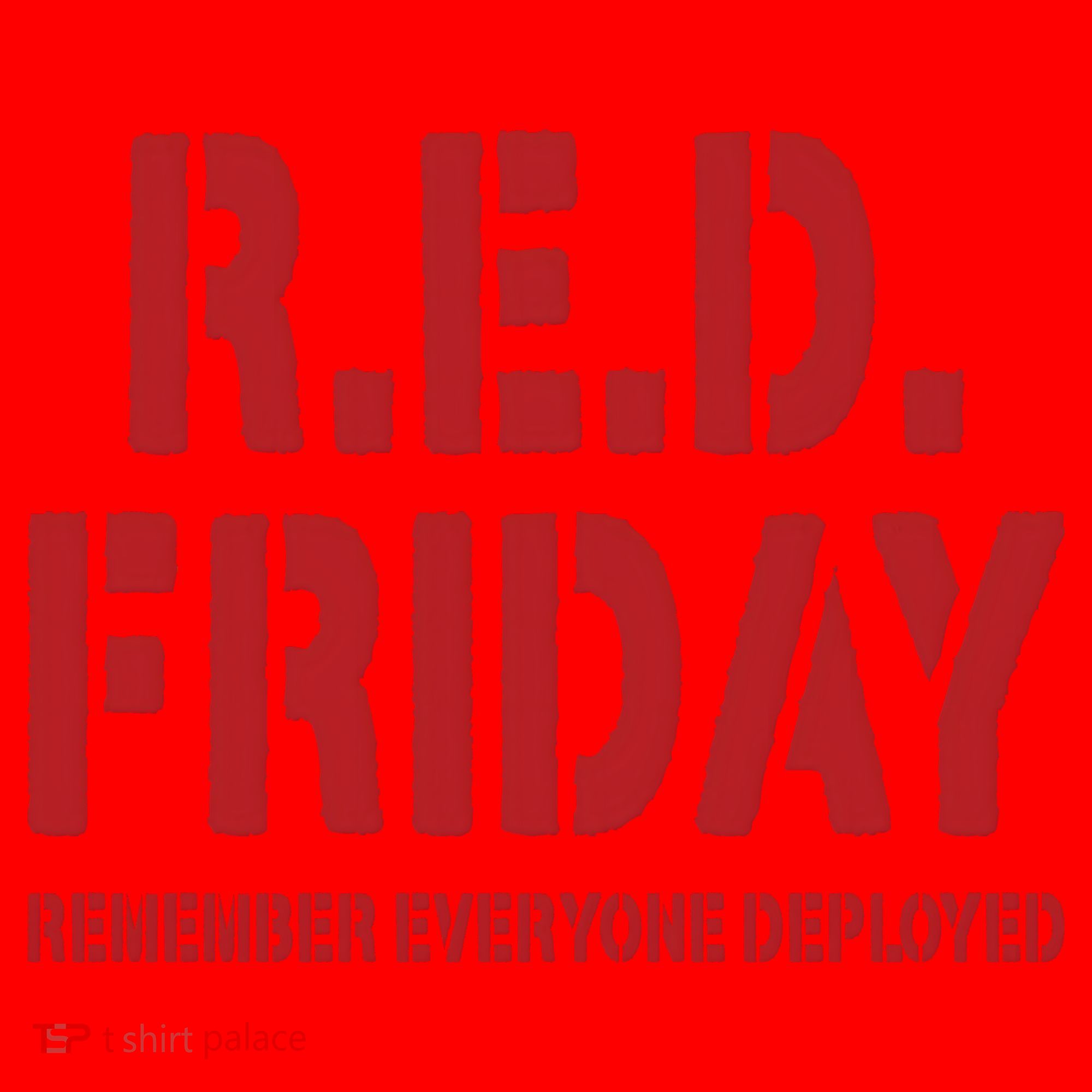 RED Friday Remember Everyone Deployed Santa Hat