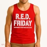 RED Friday Remember Everyone Deployed Tank Top thumb 3