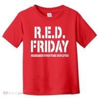 RED Friday Remember Everyone Deployed Toddler T-Shirt thumb 0