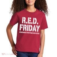 RED Friday Remember Everyone Deployed Kids T-Shirt thumb 2