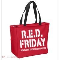 RED Friday Remember Everyone Deployed Tote Bag thumb 2