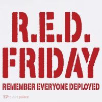 RED Friday Remember Everyone Deployed Comfort Colors Garment-Dyed Hooded Sweatshirt thumb 2