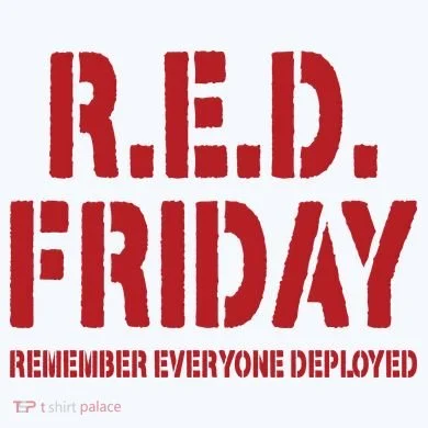 RED Friday Remember Everyone Deployed Comfort Colors Garment-Dyed Hooded Sweatshirt